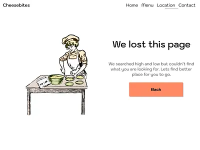 404 page for cheesecake website 404page dailyui006 dailyui008 design mockup404page needmentor ui ux uxdesigning