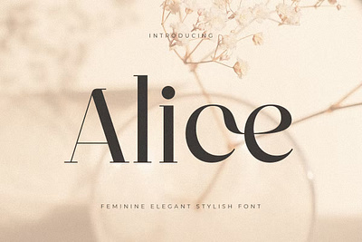 FREE Alice - Feminine Elegant Stylish Font classy design display typeface elegant font elegant stylish feminine elegant font font family fonts handwritten lettering modern font modern fonts sans serif serif stylish font type typedesign typeface vintage font