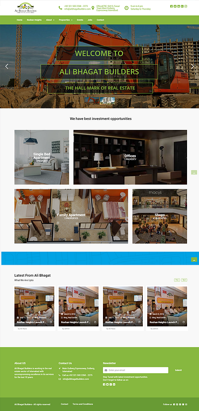 ALI BHAGAT BUILDERS ui web design