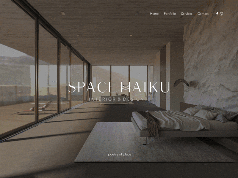 Animation for an Interior design website animation design landing ui ux webdesign