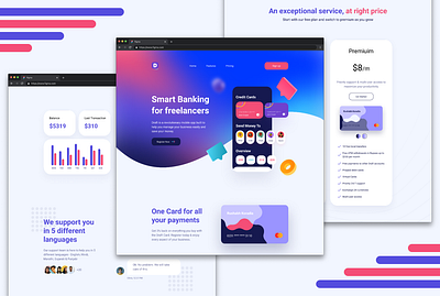 Smart Banking Web UI bank web ui banking web ui design banking website design design inspiration modern web design rushabh koradia rushabh ui smart banking ui ui ui design ui inspiration uiux ux ux.rushabh web design web ui web ui design website design website ui design