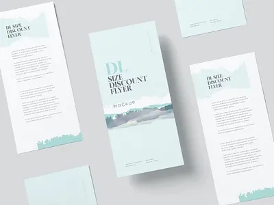 FREE DL Size Discount Flyer Mock-ups branding catalog clean customization design discount flyer flyer mock ups flyer mockup graphic design illustration indesign magazine mockup template motion graphics print printable psd mockups smart object template ui