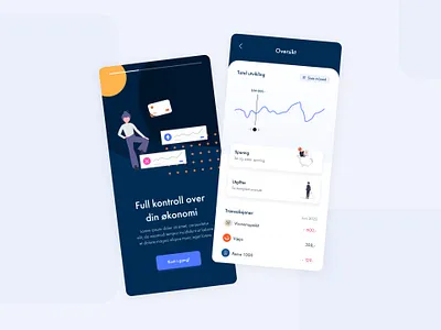 APP UI Design 📈 app clean design finance illustration interaction design minimalistic modern ui ux