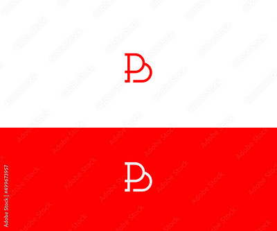 Bp, PB, B Letter Logo Design vector Template sign