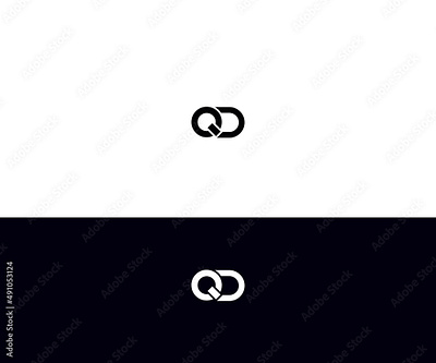 QD Letter Logo Design vector Template style
