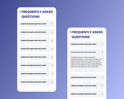 FAQ SCREEN app branding design faq ui ux vector