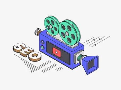 Advanced YouTube Search Operators 3d blog illustration isometric search seo ui web