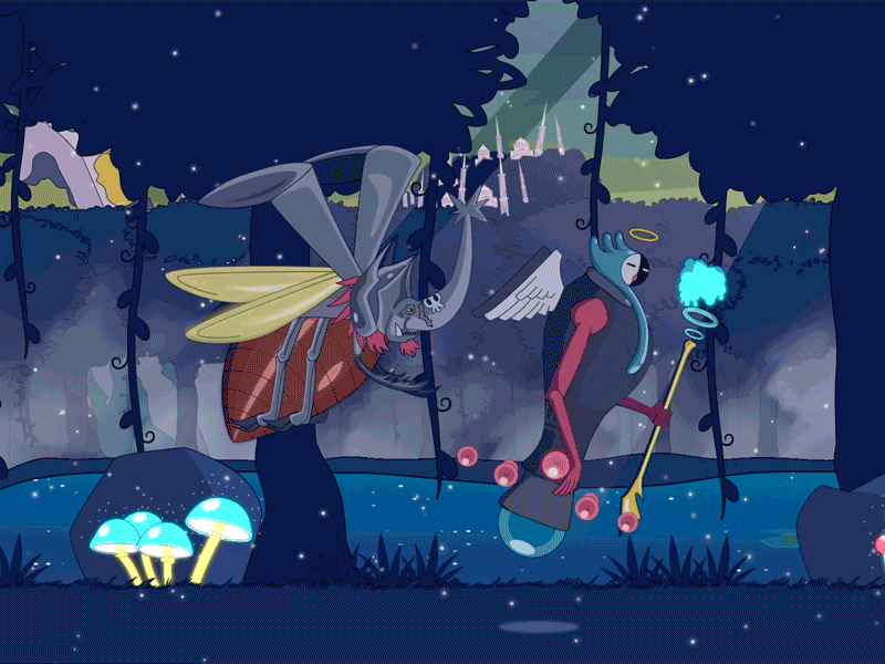 Into the woods after after effects animation character animation design flat art illustration illustrator motion graphics