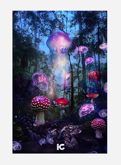 Jelly Shroom Forest design digital art digital design graphic art photo manipulation photography visual art