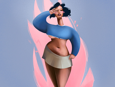 Paloma Elsesser art procreate artist illustration visual designer