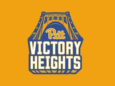 Unused Pitt Victory Heights Logo bridge logo panthers pitt pittsburgh