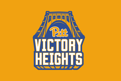 Unused Pitt Victory Heights Logo bridge logo panthers pitt pittsburgh