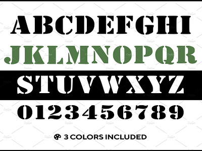 Army Font Svg Png Pdf Dxf Alphabet by Oksana qoqsik on Dribbble