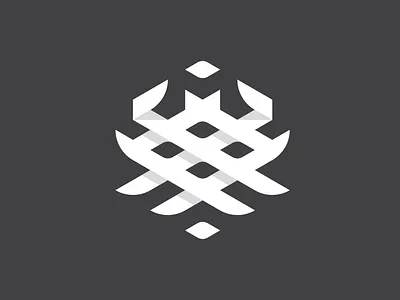 Abstract Bird Logo abstract animal bird box crest eagle gryphon heraldic heraldry hexa hexagon logo phoenix
