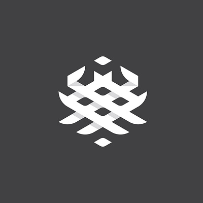 Abstract Bird Logo abstract animal bird box crest eagle gryphon heraldic heraldry hexa hexagon logo phoenix