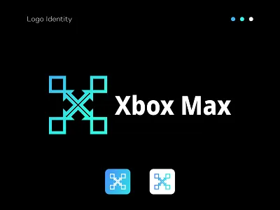Modern Xbox Max logo design box logo modern logo modern xbox max logo design xbox logo xbox logo design xbox max logo