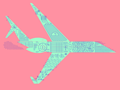 Aircraft usage comp aircraft commercial illustration