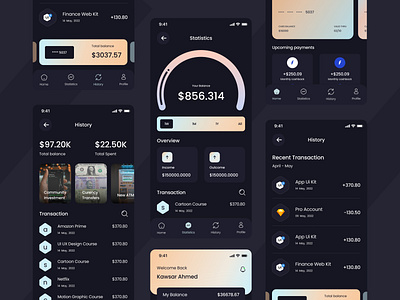 Finance Mobile App Concept app design finance