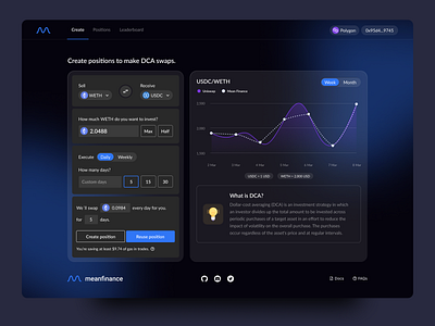 Crypto Invest Platform bitcoin blockchain clean crypto dark dark ui dca design exchange invest trading ui ux web web3