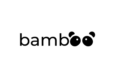 bamboo panda logo graphic design logo