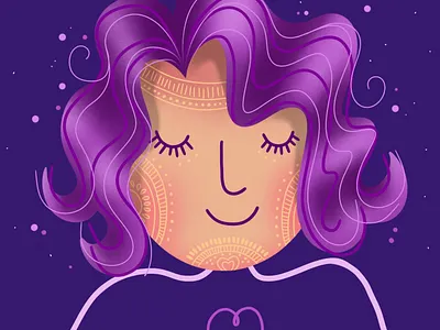 Transitions digital art illustration meditation midnightdoodle midnightdoodles