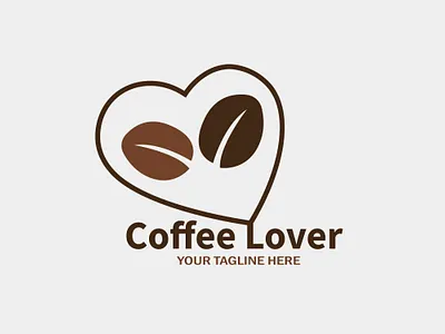 Cup of love coffee store logo for coffee store branding coffee sign design editable template flat graphic design illustration label logo logo minimal print vector