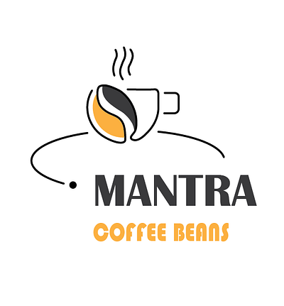 Logo designing - Mantra Coffee Beans adobe branding business design graphic design illustration logo logo design restaurant shop workplace