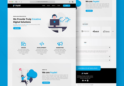 Simple Agency Website UI Design bangladesh branding design feydel figma illustration ui ui design ux vector