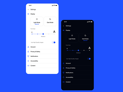 #dailyui 007 - settings page android app design daily ui design ios ui uidesign ux