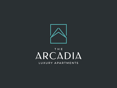 Apartment Complex Logo abstract apartment buidling home house logo minimal modern mountain