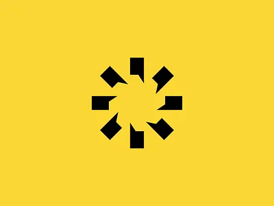 community + communication circle communication community logo minimal modern speak