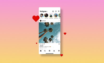 Instagram Activity Feed Mobile Design branding concept concept art dailyui design illustration logo ui ux vector