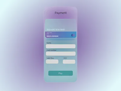 Daily UI #002 app card daily ui dailyui design mobile mobile app pay payment ui
