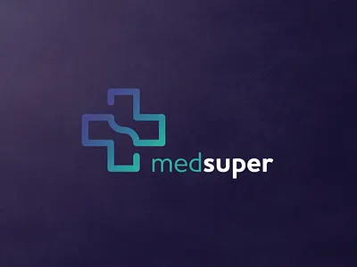 medsuper brand branding design graphic design logo medical