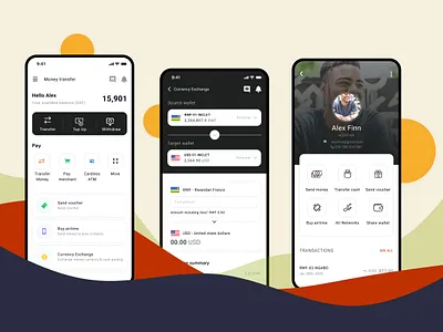 Multi Currency Money Transfer App color figma fintech moneytransfer productdesign uxdesign