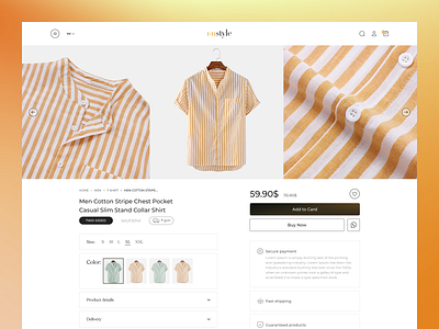 instyle.az | UX/UI design | e-commerce platform azerbaijan buy clean creative e commerce fashion gold instyle kerim letif mesh gradient modern page platform product shop shopping ui design ux design yellow