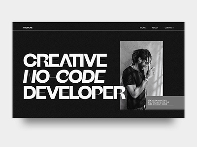 Creative Developer Website creative design creative developer design personal portfolio portfolio portfolio design ui ui design uiux user experience user interface user interface design ux ux design web design website design