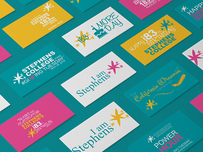 Stephens College Social Campaign Graphics branding design graphics illustration