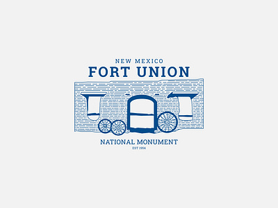 Fort Union National Monument branding design fort fort union illustration logo logos minimal minimalist monument national monument national park national park service national parks new mexico nps union vector
