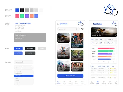 YoYo - Mobile App UI, Logo and Design System design system logo logo design mobile app ui design