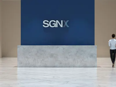 SGNX entrance logo | by xolve branding 3d application design brand identity branding graphic design logo mock up