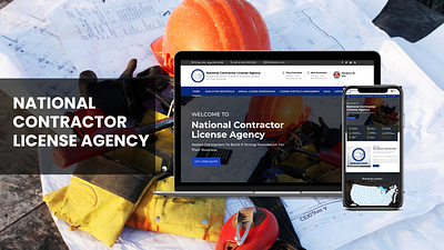 National Contractor License Agency branding design figma logo ui