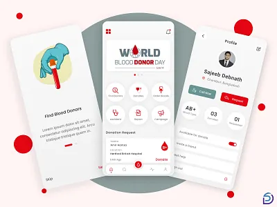 Blood Donate App With #Figma android app design app ui blood app branding code design figma graphic design illustration sketch topdesign ui ui designer userexperience userinterface uxui webdesign website xd