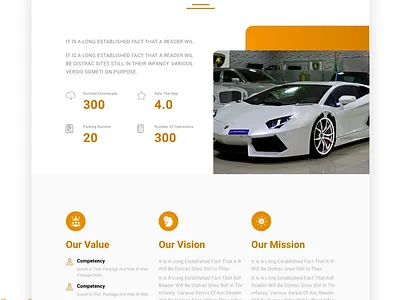 Smart Valet Parking Landing Page android app ios ui uidesign ux