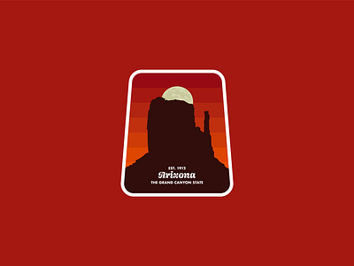 Arizona america arizona branding design grand canyon illustration logo logos minimal minimalist national parks red state states usa vector
