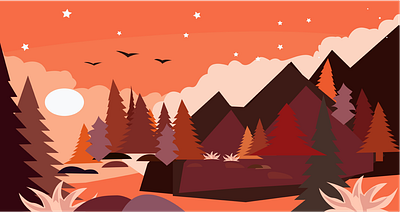landscape 3d ai animation branding design graphic design illustration landscape logo mock up motion graphics svg ui vector
