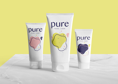 Pure hands cream packaging design <3 3d animation brand design branding custom design custom illustration design designer drawing graphic design illustration logo modern packaging motion graphics packaging packaging design ui