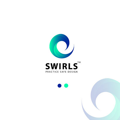 Swirls Gradient Logo brand branding colorful logo design gradient logo logo design minimal simple unique logo visual identity