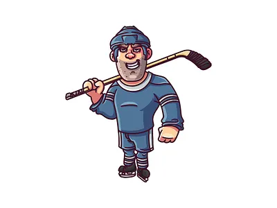 Character Design branding character character design design graphic design hockey hockey design hockey logo illustration logo logo design man mascot ui ux vector