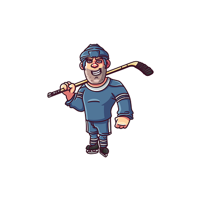 Character Design branding character character design design graphic design hockey hockey design hockey logo illustration logo logo design man mascot ui ux vector